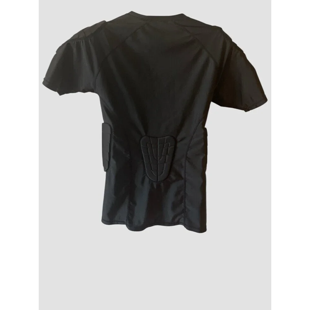 Men T-Shirt Padded Compression Adult M Football Rib Chest Protector Shirt NWOT - Picture 6 of 8